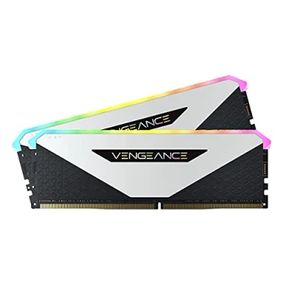 Immagine di Corsair Vengeance RGB RT 16GB (2 x 8 GB), DDR4 3600MHz C18 Memoria per Desktop (Illuminazione Dinamica, Ottimizzato AMD 300/400/500 Series, Compatibile con Intel Series), Bianco