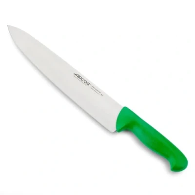 Immagine di Arcos Serie 2900 Coltello da Chef Cucina Lama Acciaio Inossidabile Nitrum 300 mm Manico Polipropilene Colore Verde