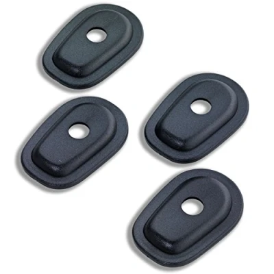 Immagine di Piastra, adattatore per mini indicatori di direzione a LED, moto Kawasaki ZX 6R, 6RR, 636 KLE, 500 C