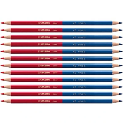 Immagine di STABILO CF12 BICOLORE ROSSO BLU STANDARD