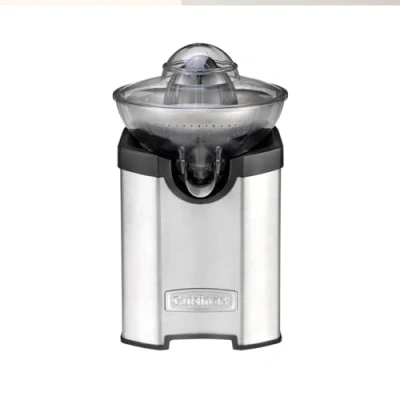 Immagine di Cuisinart Spremiagrumi elettrico Macchina spremifrutta per tutte le Dimensioni Arancia, Limone, Lime Senza sgocciolamento Lavabile in lavastoviglie compatte Acciaio inossidabile