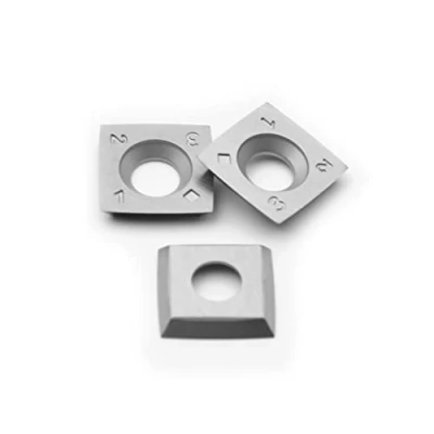 Immagine di CDBP Inserti in metallo duro 15 x 2,5mm R100 Coltelli di ricambio per tornitura del legno, 3 pezzi