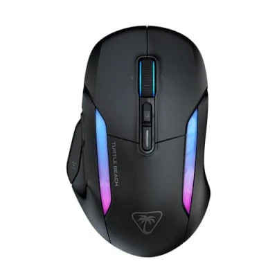 Immagine di Turtle Beach Kone II Air: Mouse da gaming RGB wireless ed ergonomico, batteria con durata di 350 ore, Sensore ottico 26 K DPI, Switch ottici 100 M clic, colori Nero cenere