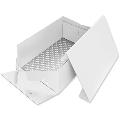 Immagine di PME BCO893 Scatola per Dolci con Sottotorta Rettangolare, Bianco
