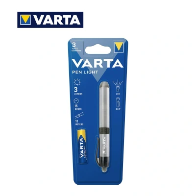 Immagine di Varta 14611101421 Pen Light Lampada a forma di penna Penlight batteria LED (monocolore) 11.7 cm Argento