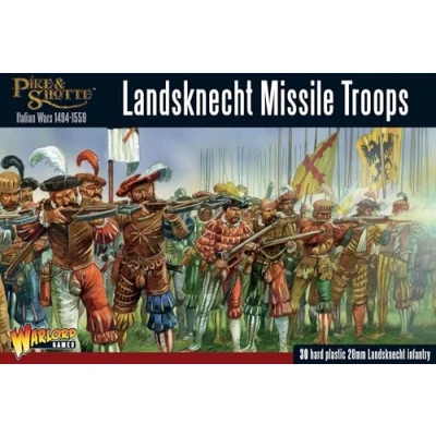 Immagine di Pike &amp; SHOTTE Warlord Games, and Shotthe Landsknecht missile troops, Wargaming Miniatures É
