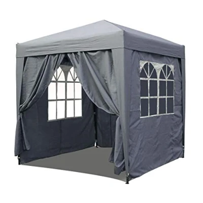 Immagine di QUICK STAR Gazebo Pop Up da Giardino, 2 x m, Colore: Smoky Grey, con 4 Parti Laterali