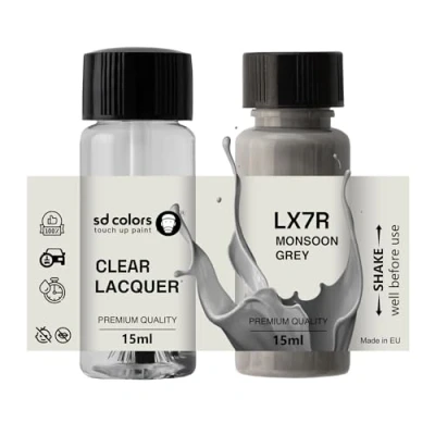 Immagine di SD COLORS MONSOON GREY LX7R New Touch Up Paint 15 ML RIPARAZIONE GRAFFIO PENNELLO COLORE CODICE GRIGIO (VERNICI+LACQUA)