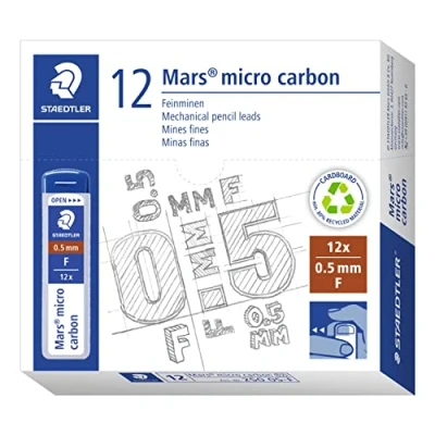 Immagine di Staedtler 250 05 F Mina Sottile Micro, 0.5 mm F, 12 Pezzi