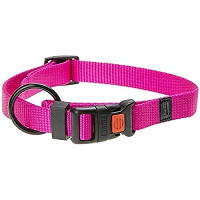 Immagine di Karlie Art Sportiv Plus Collare Regolabile in Diversi Colori, Misura L: 30 45 cm, Larghezza: 15 mm, S, Colore: Rosa
