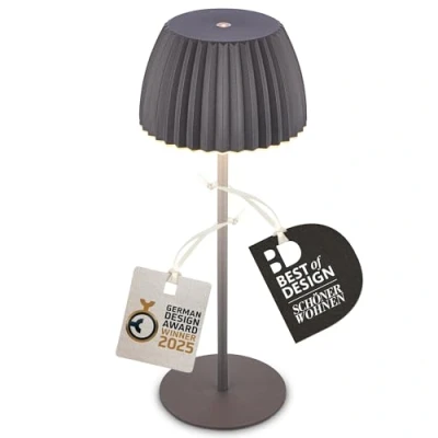 Immagine di Briloner Lampada LED da tavolo a batteria Brilo unplugged Riffle, antracite