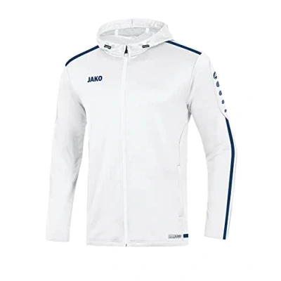 Immagine di JAKO Striker 2.0 Felpa con Cappuccio, da Uomo, 6819, Bianco/Navy, 4XL