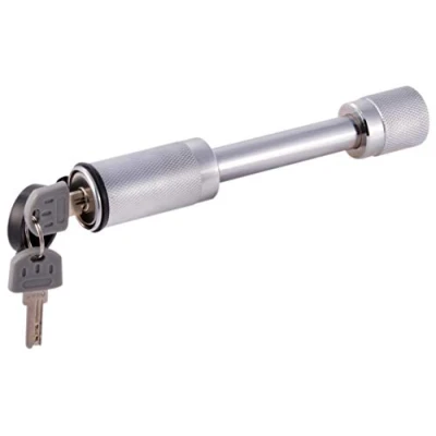 Immagine di MaxxHaul 70050 Serratura per Gancio di Traino rimorchio, Resistente 5/8&quot;, con 2 Chiavi, Cromato