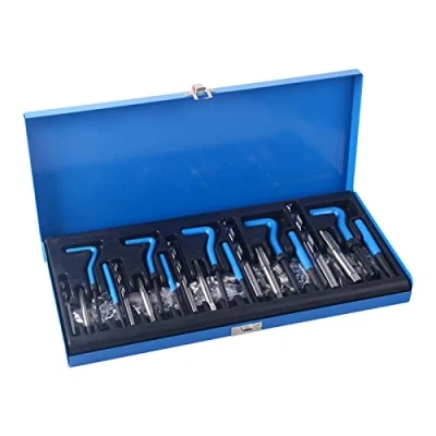 Immagine di DAYUAN Kit di Riparazione Filettatura 151 Pezzi con Manicotti elicoidali metrici M5 M6 M8 M10 M12 in Acciaio Inox