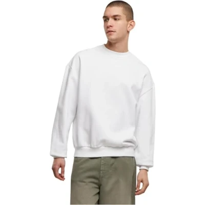 Immagine di Build Your Brand Girocollo in Cotone Ultra Resistente Maglia di Tuta, Bianco, L Uomo