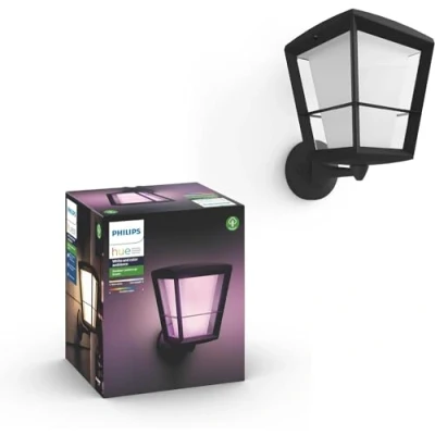 Immagine di Philips Lighting Hue Lampada da parete esterna LED 17439/30/P7 Econic a montaggio fisso 15 W RGBW