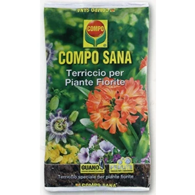 Immagine di COMPO SANA Terriccio Per Piante Fiorite, in Vaso o Piena Terra, Con Guano, Sacco 20 L