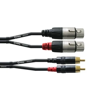 Immagine di Cordial CFU 1,5 FC Audio Cavo adattatore [2x Presa XLR 2x Spina RCA] 1.50 m Nero