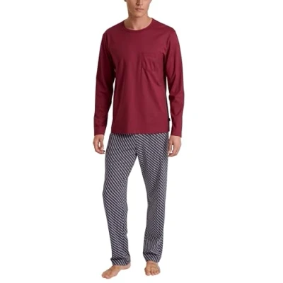 Immagine di CALIDA Relax Imprint Set di Pigiama, Rosso Mars Red, 46 48 Uomo