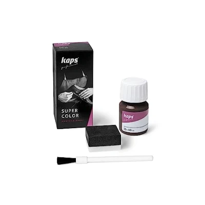 Immagine di KAPS Super Color, Colorante per Pelle Naturale, Ecopelle e Tessuto, Tinta da 25ml (106 Marrone Scuro)