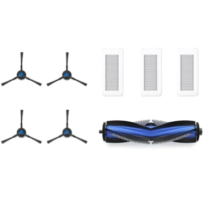 Immagine di ECOVACS Kit di ricambio standard per aspirapolvere robot Deebot N30 PRO OMNI/N30 OMNI/N20e PLUS/N20e, 1 spazzola principale antigroviglio, 2 spazzole laterali, 3 filtri antibatterici, accessori origin