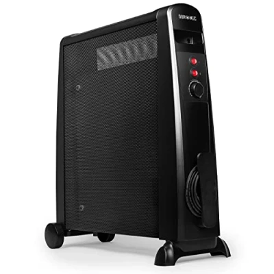 Immagine di Duronic HV101 Radiatore elettrico con pannelli Mica 2500W Riscaldamento ecoesponsabile in 1 min termostato regolabile Spegnimento automatico 3 livelli di potenza Senza olio