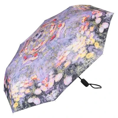 Immagine di VON LILIENFELD® Ombrello Tascabile Apertura e Chiusura Automatica Portatile Leggero Stabile Colorato Claude Monet Ninfee
