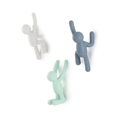 Immagine di Umbra Buddy Ganci da parete, Set di 3, Multicolore