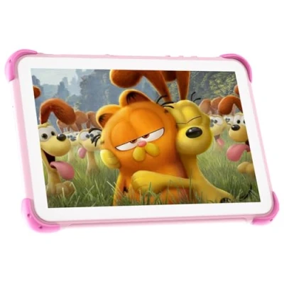 Immagine di Tablet Bambini 10 Pollici Per Con Supporto Custodia, Android 32gb Rom Wifi 6 Schermo Ips Controllo Parentale App Bambini, 3 12 (Rosa)