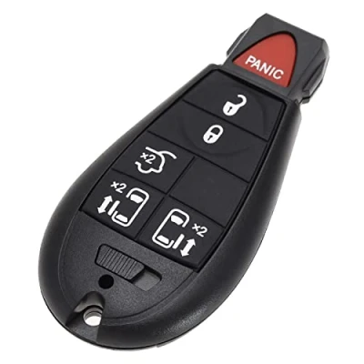 Immagine di VGOL Guscio chiave remoto a 5 pulsanti per auto compatibile con Grand Voyager di ricambio Keyless Entry Remote Key Fob Case Cover Custodia Accessori automobilistici