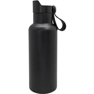 Immagine di NERTHUS FIH 1266 Bottiglia Sport CLICK &amp; DRINK! a Doppia Parete da 500 ml con Tappo Scatto, Idratazione e Stile in un Design Premium Nero