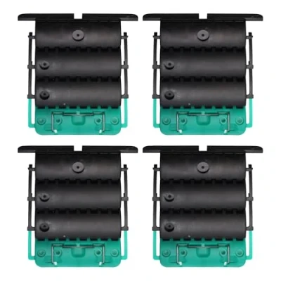 Immagine di Clicksur H875F Set di 4 fascette rigide per tapparelle, fissaggio chiusura automatica a 3 maglie con scatto grembiule sicurezza anti effrazione