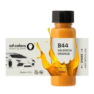 Immagine di SD COLORS VALENCIA ARANCIO B44 New Touch Up Paint 15 ML RIPARAZIONE GRAFICO CHIP PENNELLO COLORE CODICE (SOLO VERNICIA)