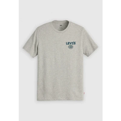 Immagine di Levi&#039;s Graphic Crewneck TEE Tshirt con stampa, Uomo, Taglia: Small, Midtone heather grey