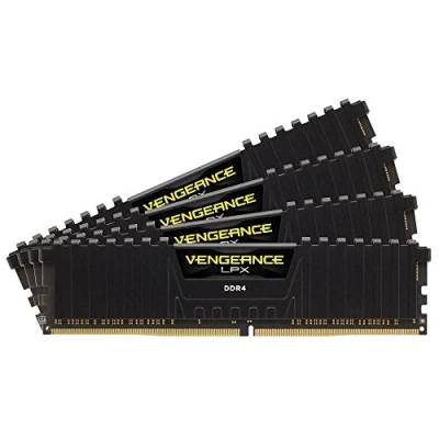 Immagine di Corsair Vengeance LPX Memorie per Desktop a Elevate Prestazioni, 64 GB (4 X 16 GB), DDR4, 2666 MHz, C16 XMP 2.0, Nero, 288 pin DIMM
