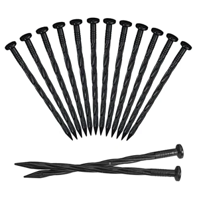 Immagine di picchetti tenda,Picchetti da Giardino, Punte di Ancoraggio per Giardini in Plastica Chiodi a Terra Tende Spirale Bordi Pavimentazione Erba Artificiale
