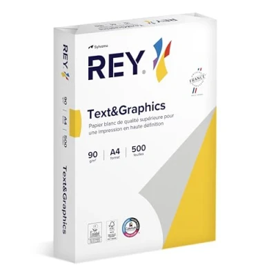 Immagine di Graphics &amp; testo Rey Carta universale formato A4, 90 g/m², colore: bianco