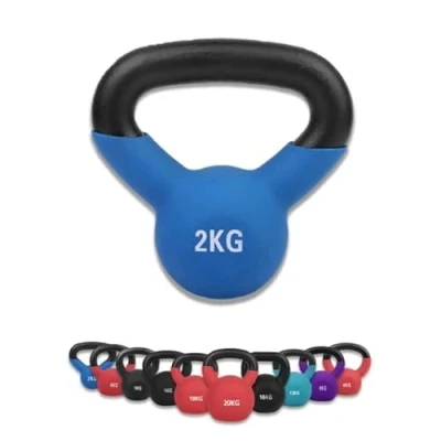 Immagine di wuuhoo® Kettlebell Dwayne con rivestimento in neoprene 2kg 28kg Manubrio a palla ghisa massiccia pesi codici colore I Swing per la palestra di casa