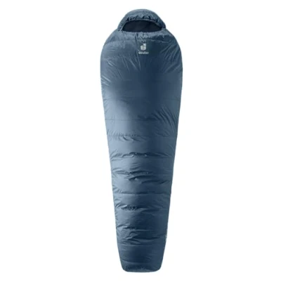 Immagine di deuter Astro 500 El, Down Sleeping Bag Unisex Adult, Marine Ink, Zipper Left