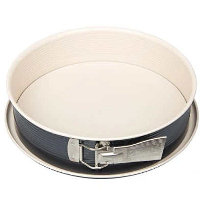 Immagine di Zenker 7812 Teglia Crème Noir con 1 Fondo, Diametro 28 cm, Acciaio Inossidabile, Colore: Grigio/Beige, x 7 cm