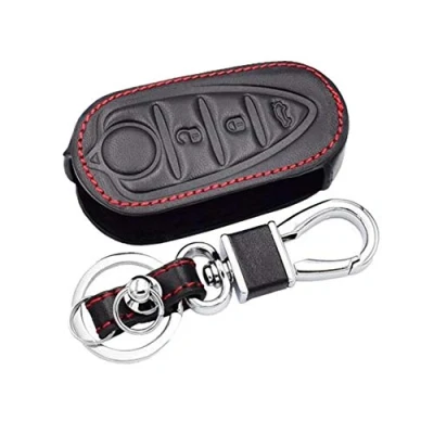 Immagine di Happyit Auto Key Case in Pelle per Alfa Mito 159 Gto Giulietta Romeo 4 C gta m38 3 Pulsanti