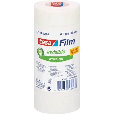 Immagine di tesa 57333 00000 03 Nastro adesivo tesafilm Invisible Opaco (L x L) 33 m 19 mm 6 pz.