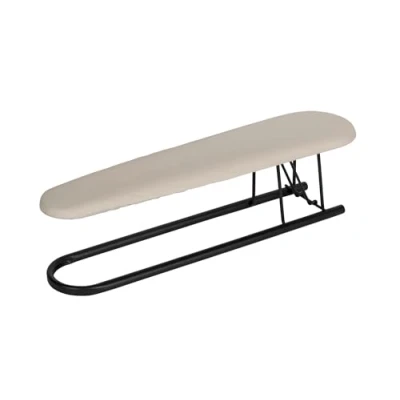 Immagine di WENKO asse da stiro Leona, per maniche, imbottitura in 100% cotone, 52 x 14 12 cm, nero/bianco