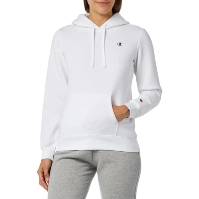 Immagine di Champion Basic Hooded Felpa con cappuccio, Donna, Taglia: Small, White
