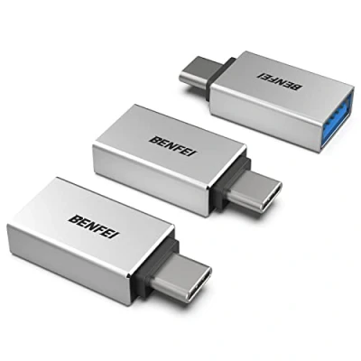 Immagine di BENFEI adattatore USB C a 3.0 3 Confezioni, OTG Tipo 3.1/3.0/2.0 [Compatibile Thunderbolt 3/4] per iPhone 15 Pro/Max MacBook Pro/Air 2023 iPad Pro iMac S23, Argento