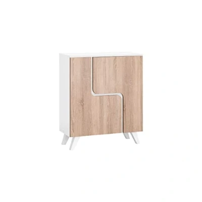 Immagine di MyosHome Mobile Buffet Comò in Rovere e Bianco 80 x 94 34 cm. Venus