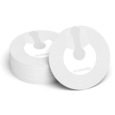 Immagine di Adesivi NFC Tag (10 pezzi) autoadesivi, NTAG216 Chip Tags, 888 Byte di memoria, compatibile con tutti i lettori o RFID e le app per Smartphone Android