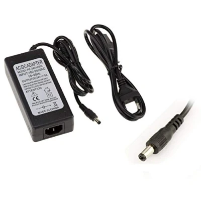 Immagine di KALEA INFORMATIQUE Alimentazione da 220V a 24V DC 5A con connettore 2,5mm x 5,5mm (diametri interno/esterno)