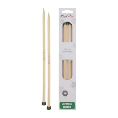 Immagine di KnitPro K22363 Ferri da maglia per giacca, in bambù, 33 cm x 7 mm, colore: Marrone