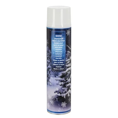 Immagine di Spetebo Spray per neve natalizia, bianco, 600 ml, decorazione artificiale da spruzzare, e